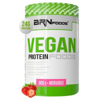 Imagem de Proteína Vegana  Vegan Protein 900g  BRN Foods, Morango