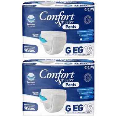 Imagem de KIT 2 PCT Fraldas Descartavel Geriatrica Adulto Confort Master Pants C