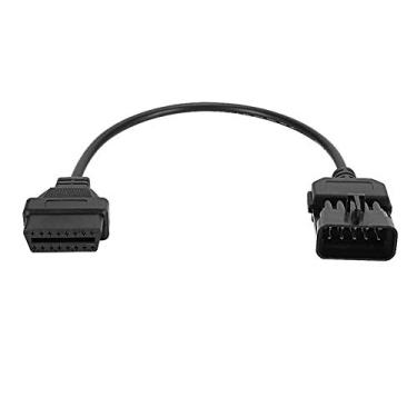 Imagem de Conector Adaptador de Cabo de Diagnóstico Obd2 de 10 Pinos a 16 Pinos, Estável e Confiável para