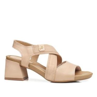 Imagem de Sandália Pegada Feminina em Couro Blush 234303-02-Feminino