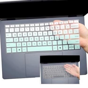 Imagem de 2 capas de teclado para HP OmniBook X 14-fe Series 14-fe0087nr 14-fe100, OmniBook Ultra 14-fd 14-fh Series 14t-fh000 14-fh0047nr 14-fd0087nr (não serve para OmniBook X Flip 14 AI 14-fm 14-fkk )-M