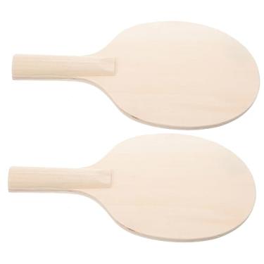 Imagem de TOYANDONA Raquete de madeira em branco para tênis de mesa DIY para jogos de tênis de mesa e brinquedo esportivo de treinamento para meninos e meninas