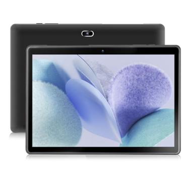 Imagem de Tablet Android de 10 polegadas, 32 GB de armazenamento, quad-core, tela HD IPS, câmera dupla, WiFi, Bluetooth, tablets com bateria de 6000 mAh, tipo C (cinza)