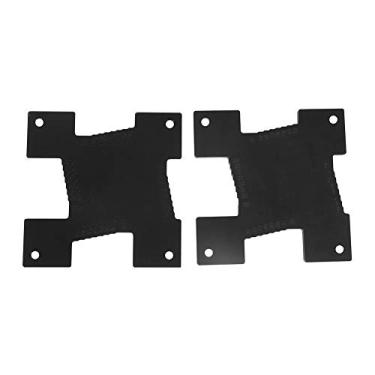 Imagem de Roteador Tabela Profundidade Altura Saw Precisão CNC Usinado Liga De Alumínio Régua De Medição para Plaina De Madeira Gravadores Preto 2Pcs