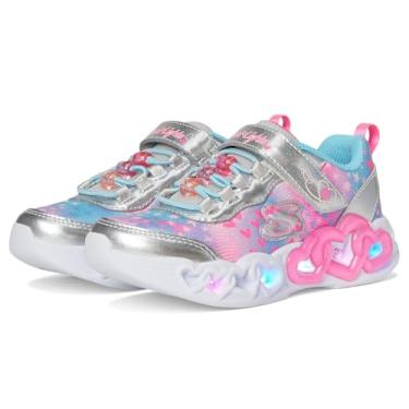 Imagem de Tênis Skechers Eternal Heart Lights Infantil (Rosa/Prata, BR, Criança de 9 a 12 anos, Numérico, 31)
