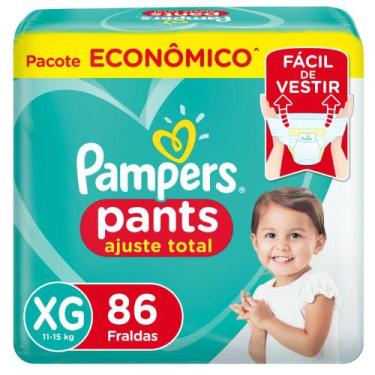 Imagem de Fralda Pampers Pants Ajuste Total Max XG 86 Unidades, XG, 86