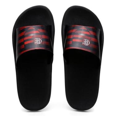 Imagem de Chinelo Slide Masculino Flamengo Nuvem Confortavel Macio Ortopedico Es