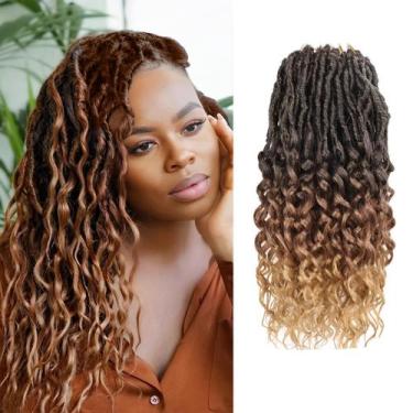 Imagem de Crochet Hair CUUKEA Deep Faux Locs 35 cm, 8 pacotes para mulheres negr