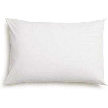 Imagem de Fronha Avulsa Branca Lisa Envelope Malha Travesseiro 70X50Cm
