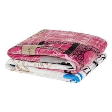 Imagem de Manta Flannel Microfibra Diverkids Solteiro - Paris