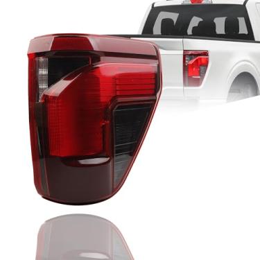Imagem de Dasbecan Conjunto de luz traseira de halogênio do lado direito do passageiro com ponto cego (módulo não incluído) compatível com Ford F150 XL XLT STX 2024 2025 substitui RL3Z-13404-B RL34-13B504-BB