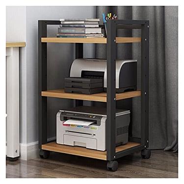 Imagem de Suporte de PC Suporte de CPU Suporte de chão de mesa de 3 níveis Rack de armazenamento de impressora Moldura lateral de PC Suporte de torre Suporte de piso Suporte de seis cores de modelo (Cor: 6)