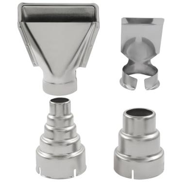 Imagem de Kit de bocal de pistola de calor, acessórios de pistola de ar quente, refletor de aço inoxidável, bocais resistentes ao calor, substituição de acessório de pistola para estação de solda de bocal