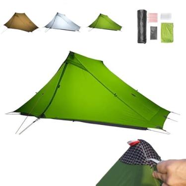 Imagem de Tenda ultraleve para 2 pessoas Lanshan 2 Pro 3FULGEAR atualizada, barraca de mochila para 3 a 4 estações, barraca dupla face de silicone 20D para acampamento, caminhada e escalada (atualização verde
