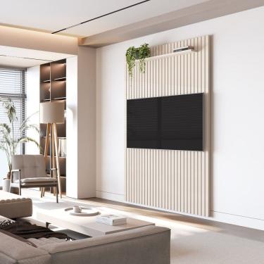 Imagem de Painel para Tv 55 Polegadas Ripado Arbo 1.40 Off White