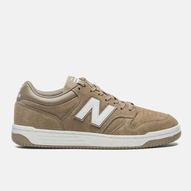 Imagem de Tênis New Balance Unissex 480 Low , 42BR, Marrom claro
