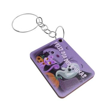 Imagem de Kit 25 Chaveiros MDF Halloween Lembrancinha Dia das Bruxas - Dk Decor,