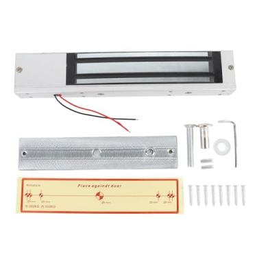 Imagem de Fechadura magnética elétrica 280KG Fechadura eletromagnética de liga de alumínio para serviços pesados ​​ de controle de acesso de alta segurança para portas de madeira de vidro