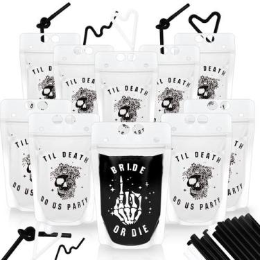 Imagem de Bolsas para bebidas Domensi Bride or Die Bachelorette 450 ml 16 unidad
