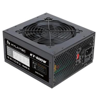 Imagem de Fonte de alimentação ATX não modular KYLINTEC 600W com 6+2 pinos