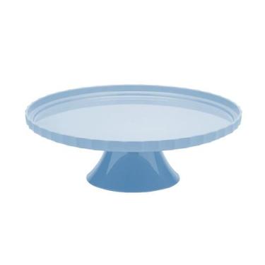 Imagem de Prato De Festa Boleira Porta Doces Aperitivos Com Pé 30cm Enfeite Deco