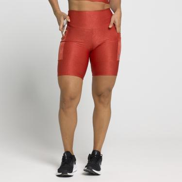 Imagem de Bermuda Flora Com Bolsos Laterais e Cintura Alta Feminina Moda Fitness Academia-Feminino