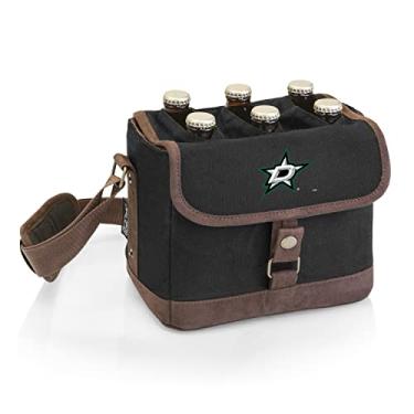 Imagem de PICNIC TIME NHL Dallas Stars Beer Caddy – Bolsa térmica de cerveja com abridor – Pacote com 6 refrigeradores – Presentes para amantes de cerveja