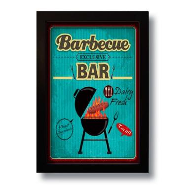 Imagem de Quadro Decorativo Barbecue Churrasco Vintage 33x43 Cm