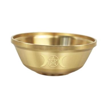 Imagem de Generic Tigela Tibetana Budista para Oferendas de Água, Obra de Arte Decorativa, Organizador, Latão, Taça de Adoração para Meditação, Ritual, e, Lua em Três Fases