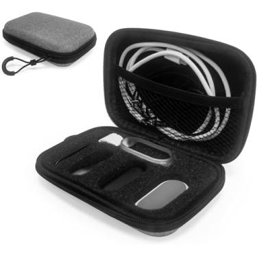 Imagem de Estojo de viagem para gravador de voz PLAUD NotePin AI, bolsa de armazenamento leve portátil com cordão e espuma de organização para acessórios e base de carregamento