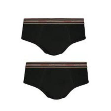 Imagem de Kit 2 Cuecas Lupo Slip Algodão 524 casapaula, Preto, GG