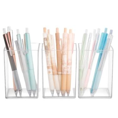 Imagem de Apoiador de Livro, Suportes Organizadores Apoio Livro Aparador Bibliocanto Leitura Sala Quarto Rack com Porta Caneta(3X PORTA CANETA)