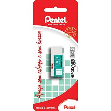 Imagem de Borracha Hi-Polymer Eraser Soft Pequena Pentel Branco
