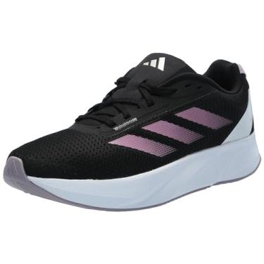 Imagem de adidas Tênis de corrida feminino Duramo Sl, Preto/Bliss Lilac/Preloved Fig, 35