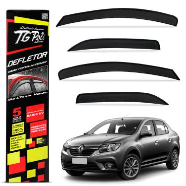 Imagem de Calha de Chuva Logan 2014 a 2025 4 Portas Defletor Fumê Tgpoli