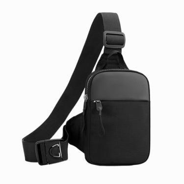 Imagem de Mini bolsa tiracolo tiracolo bolsa peitoral bolso duplo resistente à água pochete suporte de telefone para corrida para homens e mulheres