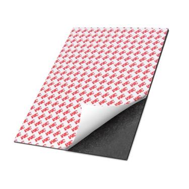 Imagem de Folha magnética de alta energia 80 Mil com suporte de fita adesiva 3M, ímãs de borracha flexíveis anisotrópicos de 21 x 28 cm (1)