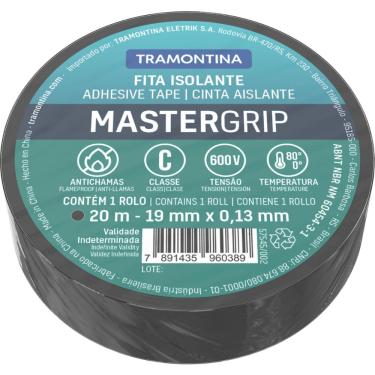 Imagem de Fita Isolante Classe C 0,13x19 mm Tramontina Preta 20 m