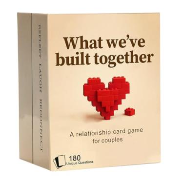 Imagem de What We Have Built Together – Couples Conversation Card Game, 180 Questions, 3 Categories, 2-Player Date Night Game for Deeper Connection, Great Anniversary/Wedding Gift & Relationship Builder