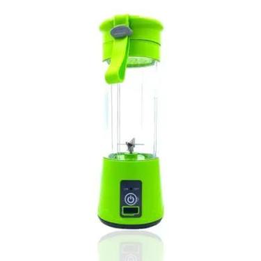 Imagem de Mini Liquidificador Portátil Recarregável Verde Usb - Casa Catharina