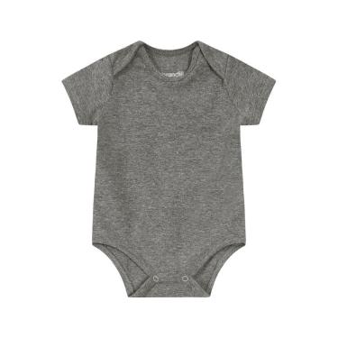 Imagem de Body bebê unissex em cotton Brandili-CINZA