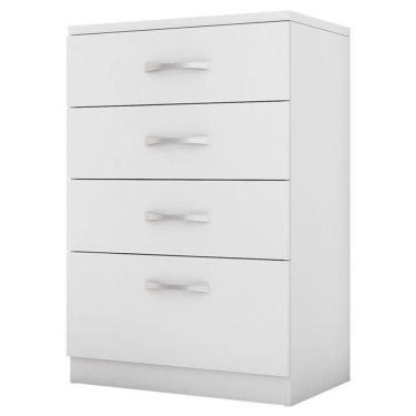 Imagem de Cômoda Astral E Guarda Roupa Casal Lord Branco  - Demóbile