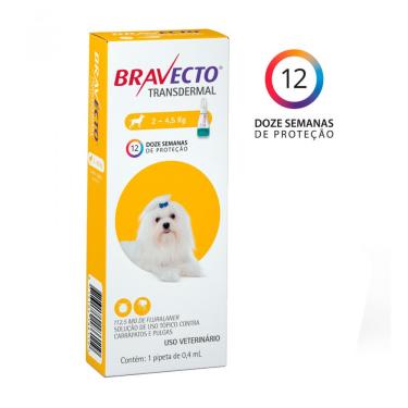 Imagem de Antipulgas Transdermal para Cães 2 a 4,5kg Bravecto
