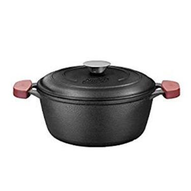 Imagem de Caçarola De Ferro Fundido C/ Tampa De Ferro Nº 22 Mta 8410