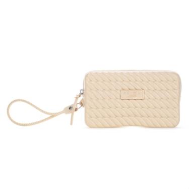 Imagem de Bolsa Clutch Brizza Arezzo Alça Marrocos Bege - Feminino - Único - Bege