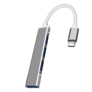 Imagem de Hub USB C, 4 em 1USB C para USB com 1×USB3.0 e 3×USB2.0 portas para MacBook Pro/Air, iPad, PC, Chromebook, telefone