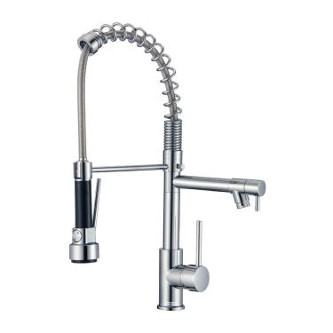 Imagem de Torneira Cozinha Bancada Premium Goumert Inox Cromado Spray