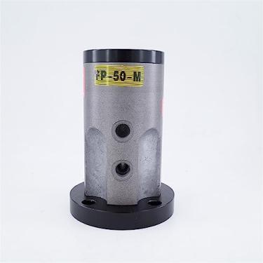Imagem de UHFILYQBA Vibrador pneumático de pistão FP-50-M com placa de flange oscilador martelo pneumático alimentador de liga de alumínio oscilação 1 peça