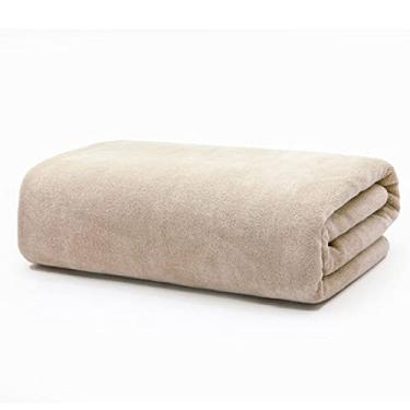 Imagem de SENNIAN Toalha de banho, toalha de banho de microfibra grande grossa 120 x 200 cm, absorvente e de secagem rápida, toalha de banho de hotel super macia pode ser usada ao ar livre, camelo, 70 x 140 cm
