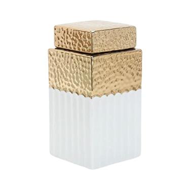 Imagem de Vaso de flores moderno, tanque de armazenamento de chá com tampa hermética, recipiente de chá para presente, vasilha de cerâmica para mesa de escritório, arranjos de flores, ornamentos para decoração